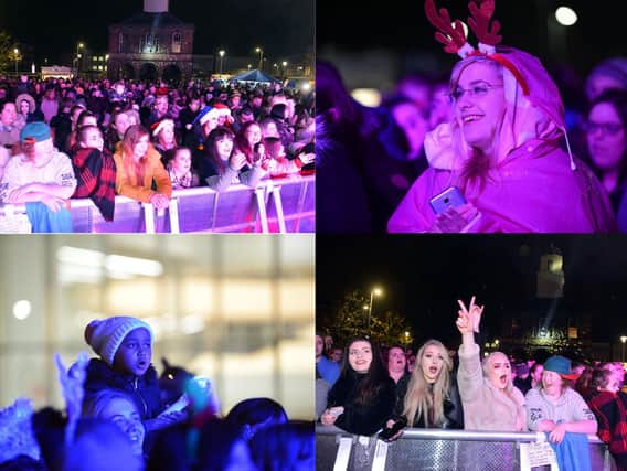 Crowds were out in force for the South Shields Christmas lights switch-on