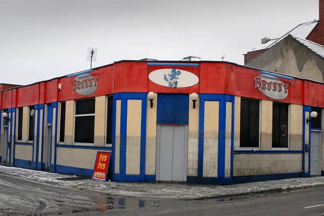 The Brunny, as it was known, was on the corner of Brunswick Street and Laygate in South Shields, and there had been a pub of this name on the site since 1832. Latterly a strip club known as Whispers, it closed in December 2011.