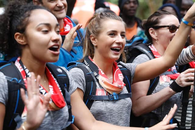 Team Kilimanjaro in action. Picture: Chris Jackson / Getty for Comic Relief.