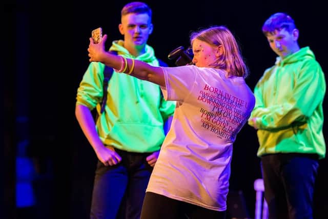 The Customs House Youth Theatre seniors perform How to Explode, by Alex Oates, at The Customs House in April 2019