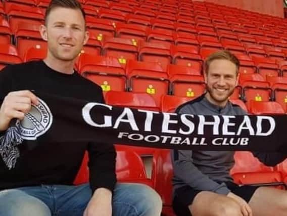 Manager Mike Williamson with assistant Ian Watson.