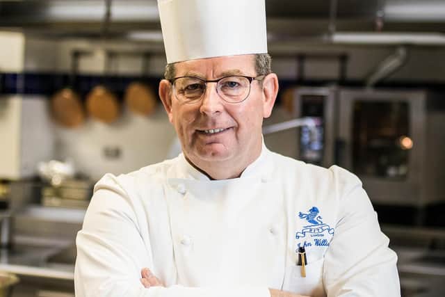 John Williams in the kitchen at The Ritz