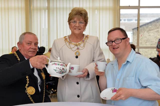 Ocean Choices new Forget Me Not dementia cafe. With Mayor Norman Dick, Mayoress Jean Williamson and Kris Hurst