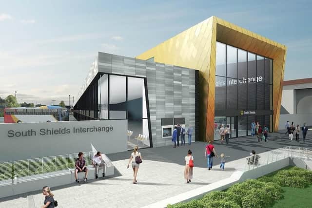 An artist's impression of how the new South Shields Interchange will look