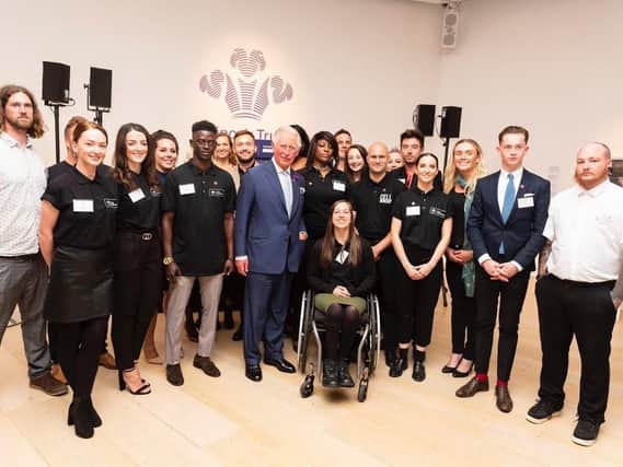 Young Ambassadors with HRH Prince of Wales at the Prince's Trust Youth Can Do It event, London