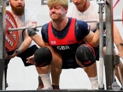 Dylan Nelson rose to the challenge to claim a new European all-age squat record and win gold on his Team GB debut.