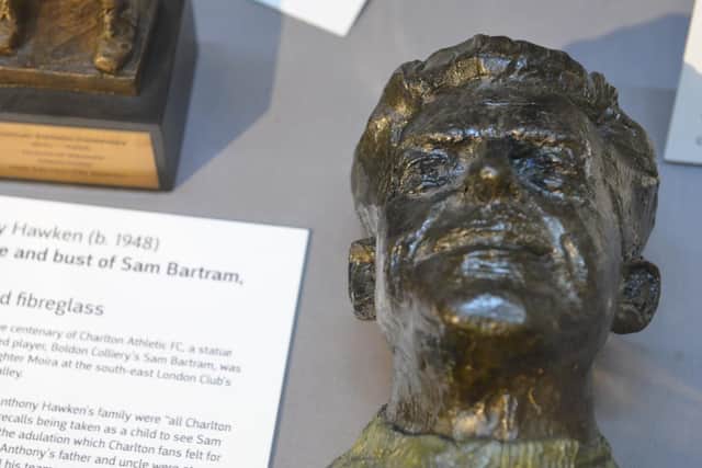 More Than A Game football story exhibition story at South Shields Museum. Sam Bartram figure