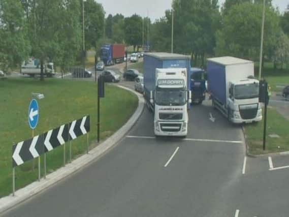 Traffic hold up in South Tyneside. Photo by North East Traffic Live.