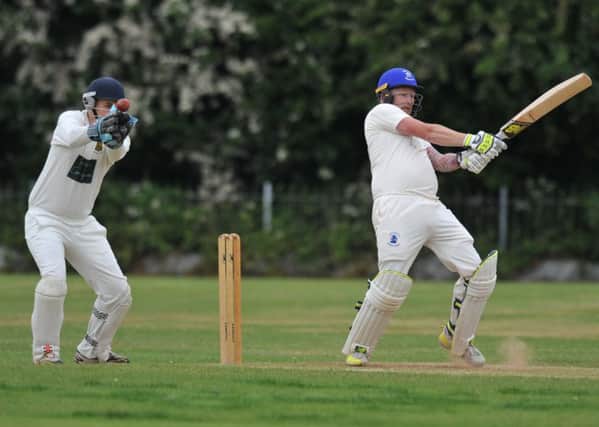 Boldon CA's batsman Carl Bellerby in action against Ushaw Moor, played at Boldon CA Sports Ground.