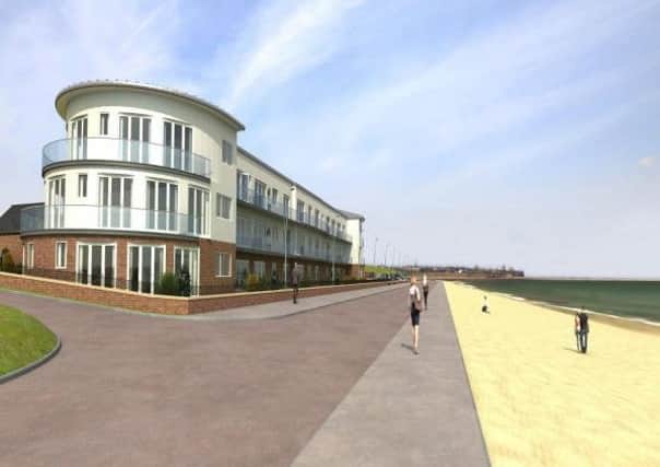 How the proposed development on the site of the Waters Edge pub would look.