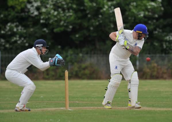 Boldon CAs batsman Carl Bellerby in action against Ushaw Moor last weekend at the Boldon CA Sports Ground.