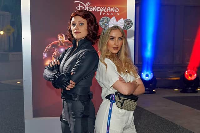Black Widow and Perrie from Little Mix.