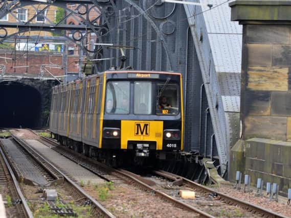 Trains are delayed by around 30 minutes between North Shields and South Shields.