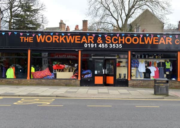 The Workwear and Schoolwear store, in Dean Road