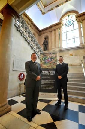 Coun Ed Malcolm and Ross Lloyd, South Shields Town Hall.