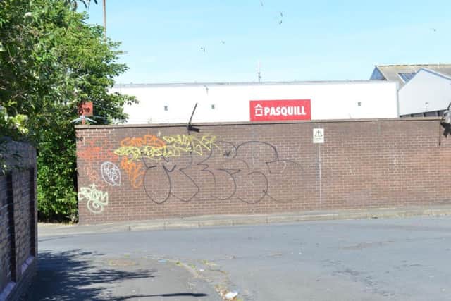 Bell Street has been vandalised by graffiti