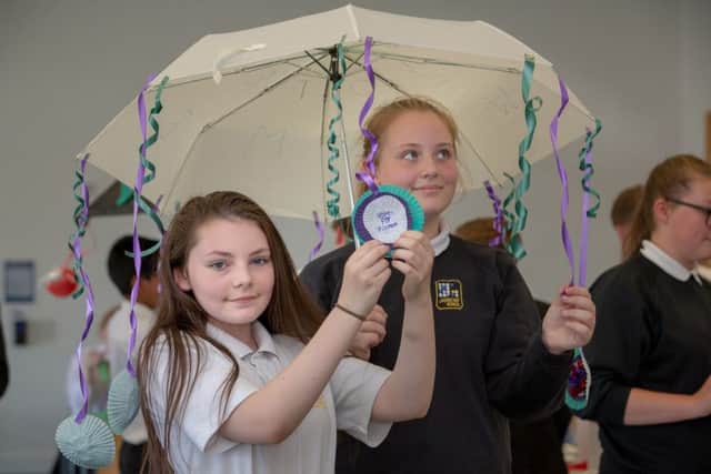 Year 8 students from Jarrow School pictured at the event. Photo by David Wood.