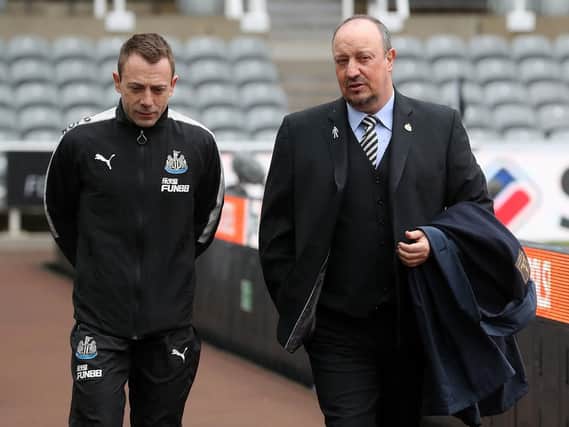 Francisco de Mguel Moreno, left, and Rafa Benitez.