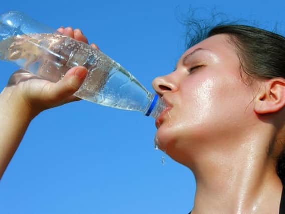 Keeping well hydrated is important when temperatures are soaring.