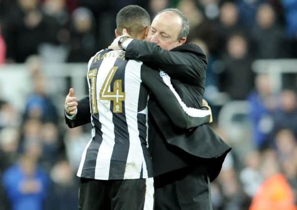 Isaac Hayden and Rafa Benitez.