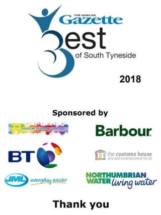 Best of South Tyneside Awards sponsors.