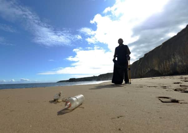 A beach clean at Marsden Bay.