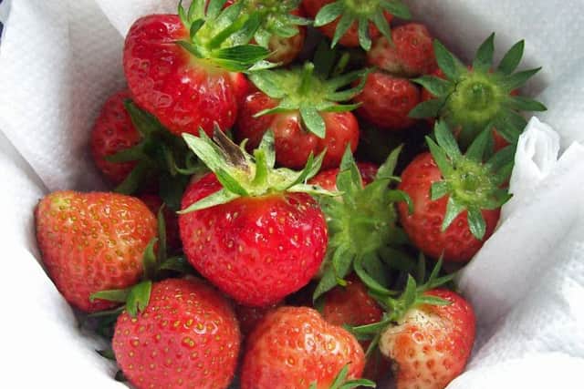 Pick strawberries.