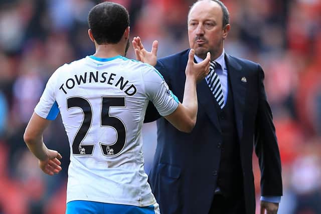 Andros Townsend and Rafa Benitez.