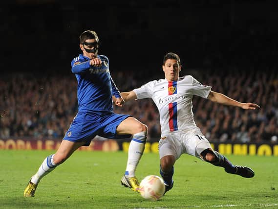 Fabian Schar impressed against Benitez's Chelsea in 2013