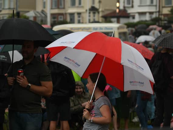 A brolly might be a good idea if you're heading to the Sunderland Airshow today.