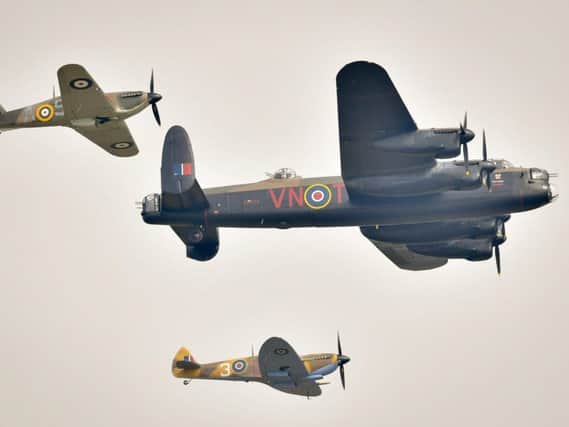 The Battle of Britain memorial Flight has again been grounded by the weather.