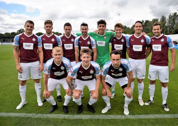 South Shields team photo ahead of the game against Southampton on Saturday.