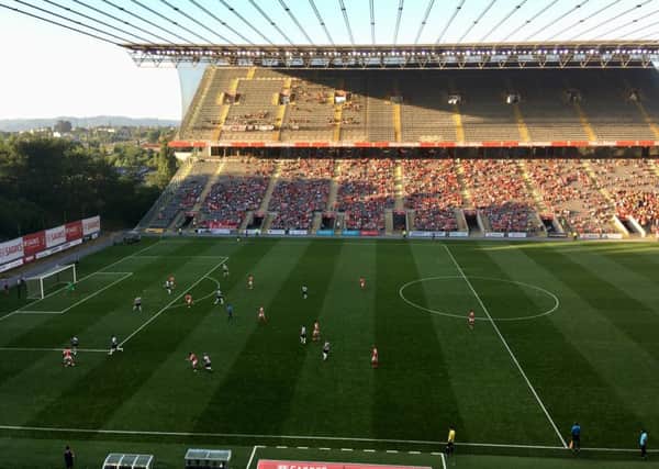 Newcastle take on Braga at the Estadio Municipal de Braga.