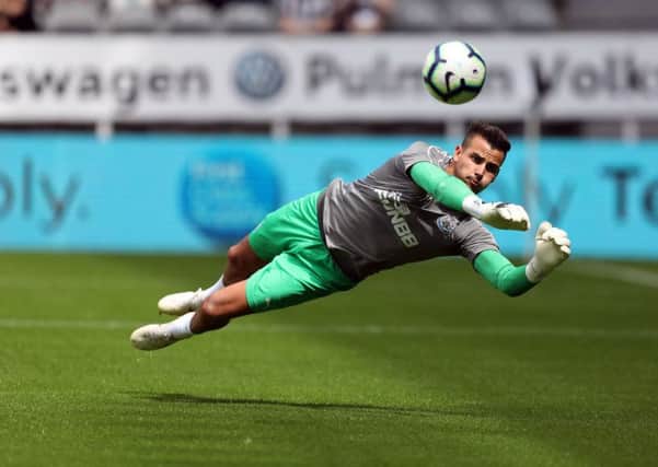 Pre-season friendly between Newcastle United and Fc Augsburg at St James' Park, Newcastle. Karl Darlow of Newcastle United.