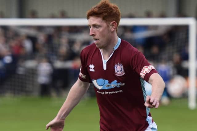 Michael Richardson in action for South Shields last season. Picture by Kev Wilson.