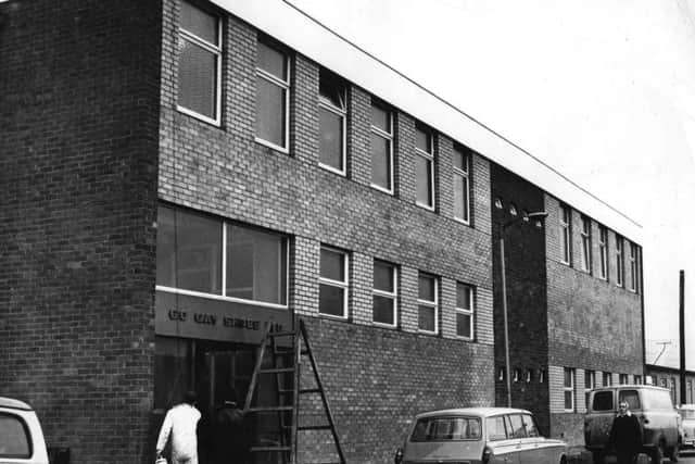 The Go Gay Shoes factory in  January 1965.