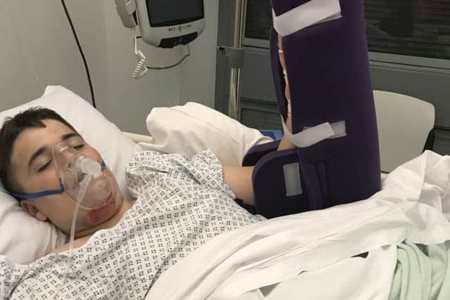Robbie recovering in hospital