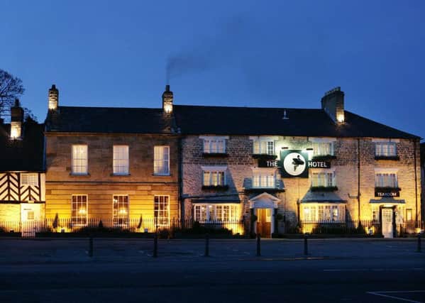 The Black Swan, Helmsley, provides a stunning floodlit view on an evening.