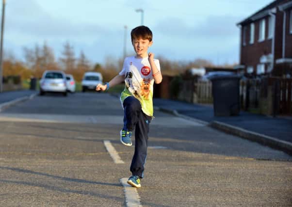 Daniel Rowell, who walked 100 miles for Sports Relief.