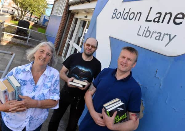 Action Stations is to take over Boldon Lane Library.
From left chair Dr Angela Lishman, volunteer Mark Falconer and manager Keith Hardy