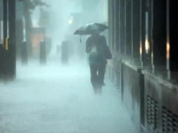 Weather forecasters say torrential rain is possible as much of the country is hit by intense thunderstorms.