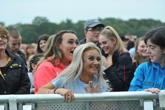 Crowds enjoying the Together Forever Trust concert at Bents Park, South Shields.
