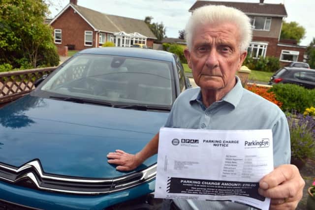 William Parkinson received a parking fine while rushing to his dying wife's bedside at South Tyneside District Hospital.