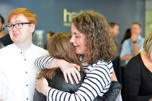 Harton Academy A-level results day.