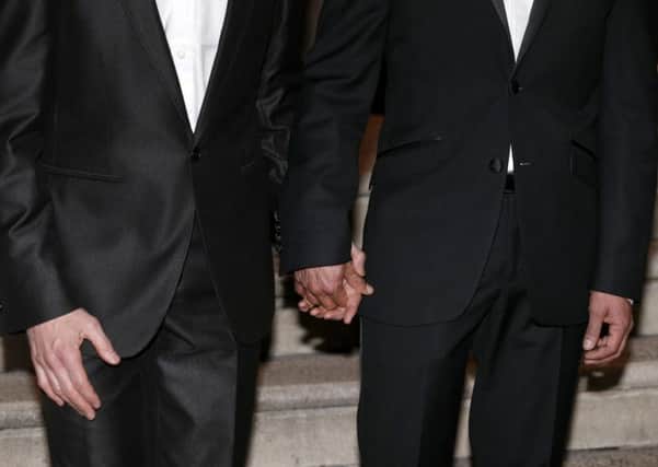 A same sex wedding service. Picture by Jonathan Brady/PA Wire