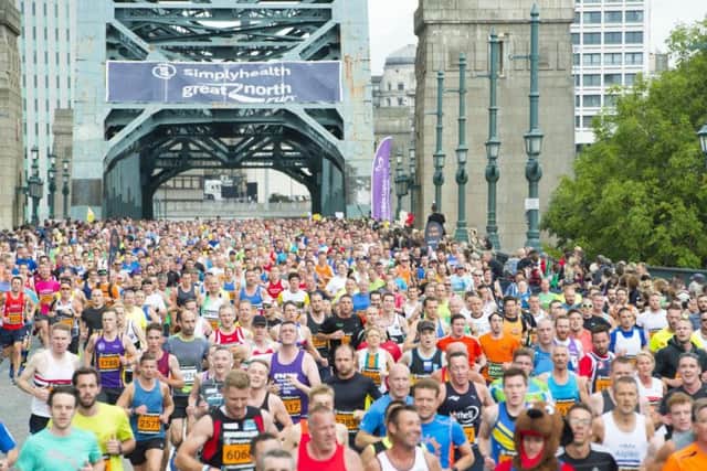 Shuttle bus services will also run between the start at Newcastle and the finish at South Shields