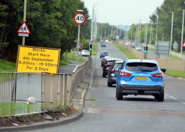 A sign has been put in place on John Reid Road in South Shields, warning drivers about the planned works.