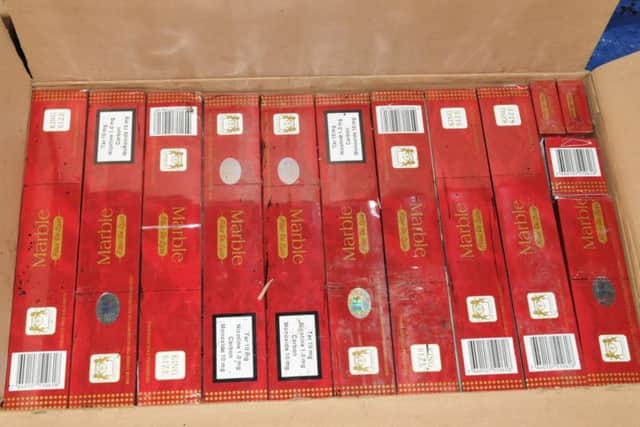 A box of cigarettes