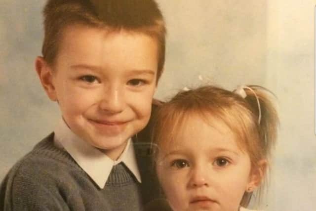 Scott and Claire as children