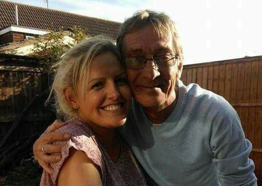 Julie with her dad Ian Lowe, who sadly died last year.